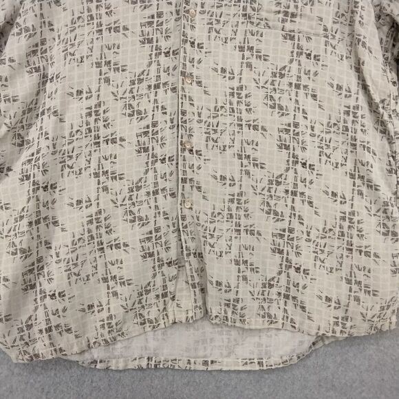 Tasso Elba Island Button Down Shirt Mens Size XL Short Sleeve Silk Linen Blend - Picture 3 of 10